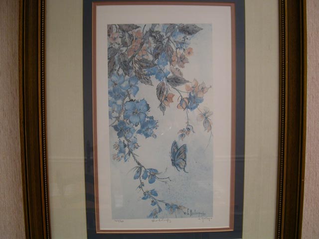 butterfly numbered print