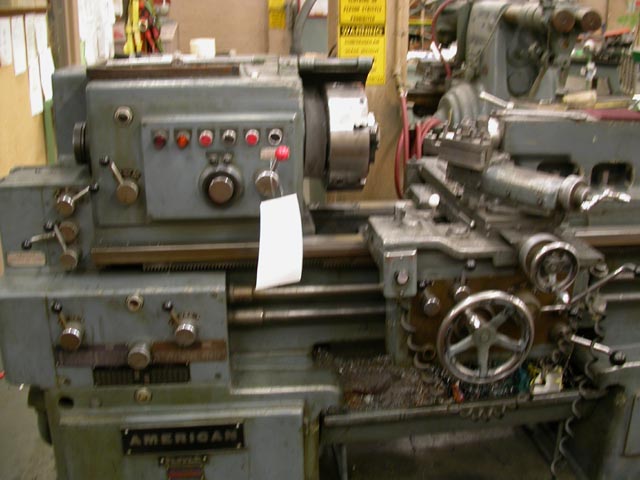lathe machine close up