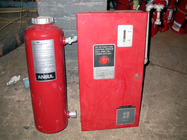 ansul 30lb tank and control system box