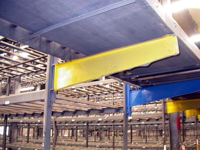conveyor mounted onto racking 2