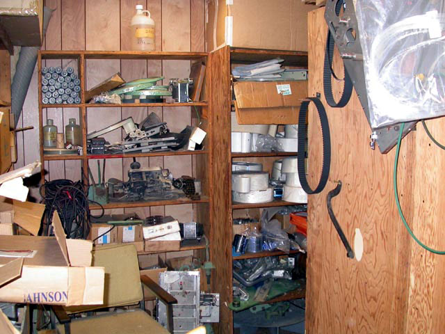 room with bins and parts 2