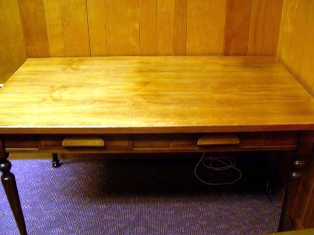 table with drawers