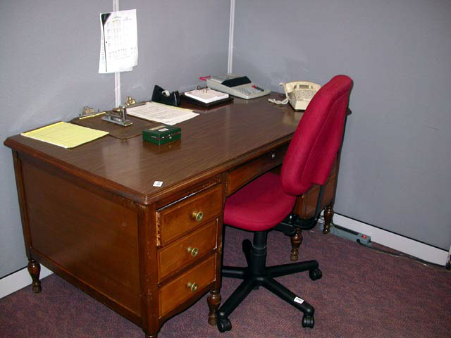 wood desk