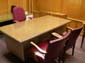 executive desk with chairs